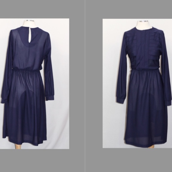 Dark Blue Dress - Picture 1 of 13